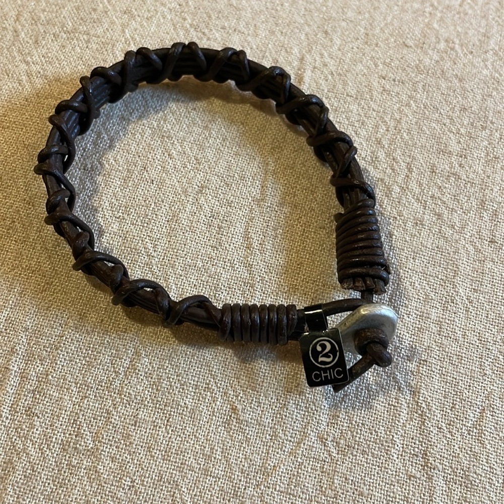 2 Chic Loop Clasp Bracelet 8” Long